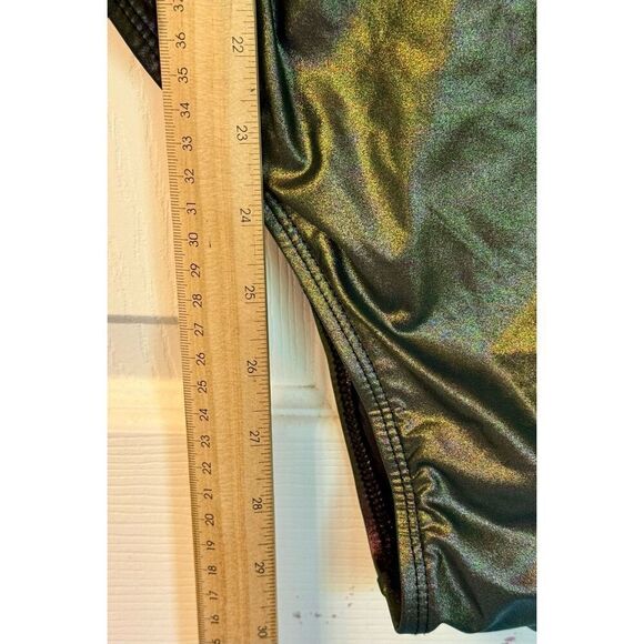 NWT Sports Illustrated Rebel Plunge Iridescent One Piece Swimsuit Size 18 - Picture 8 of 10